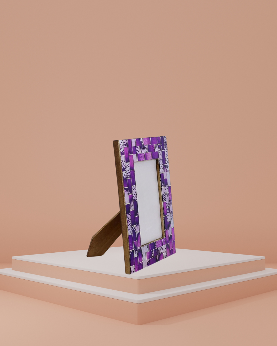 Hot Pink Mosaic Photo Frame