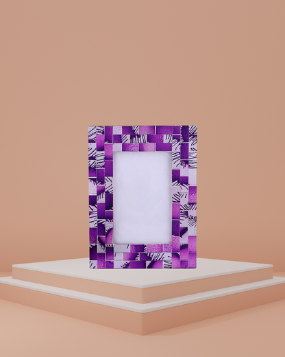 Hot Pink Mosaic Photo Frame