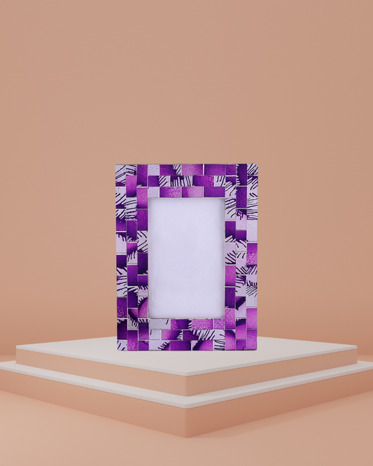 Hot Pink Mosaic Photo Frame