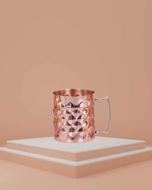 Square Hammered Mug